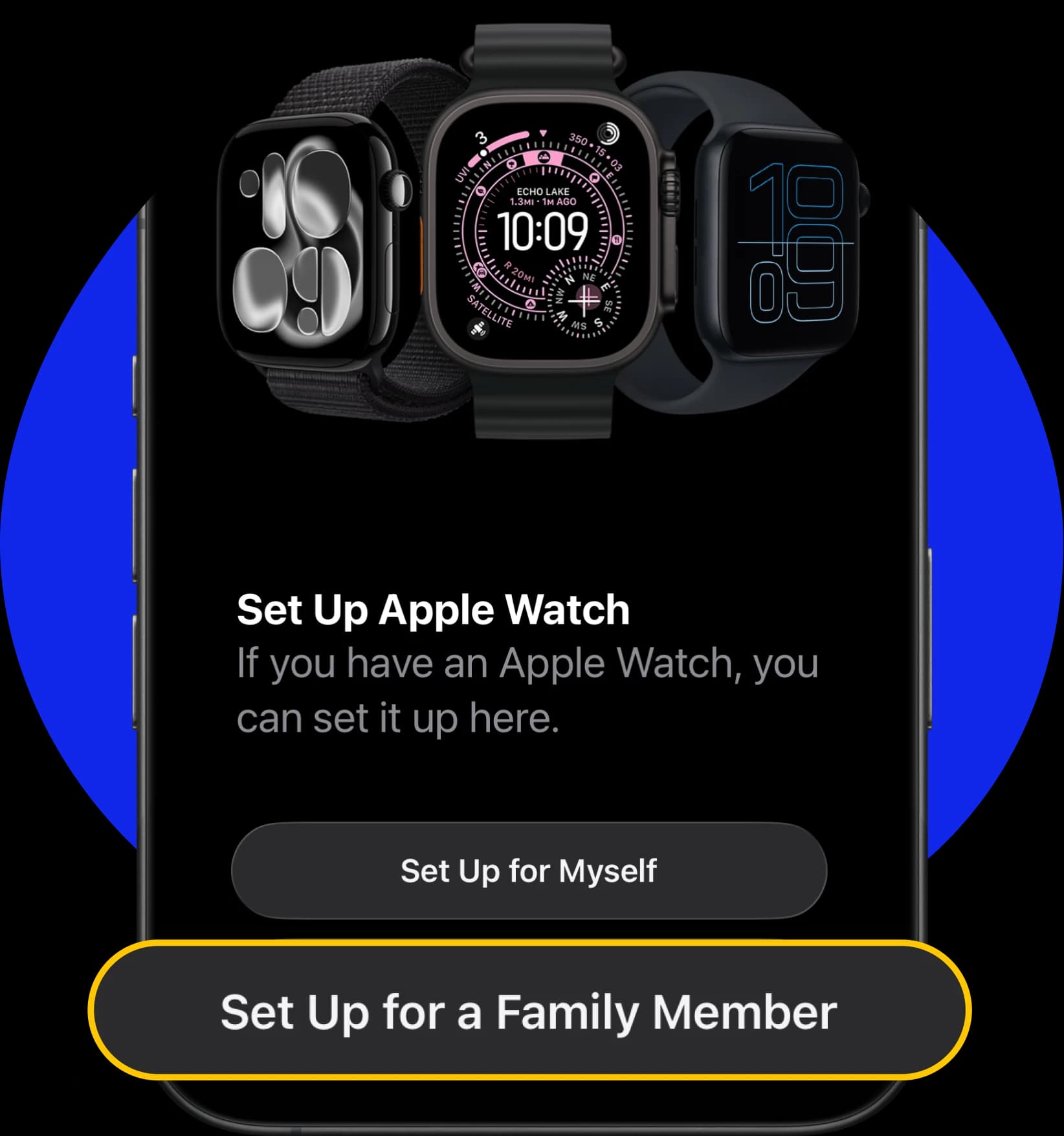 apple watch family setup installation